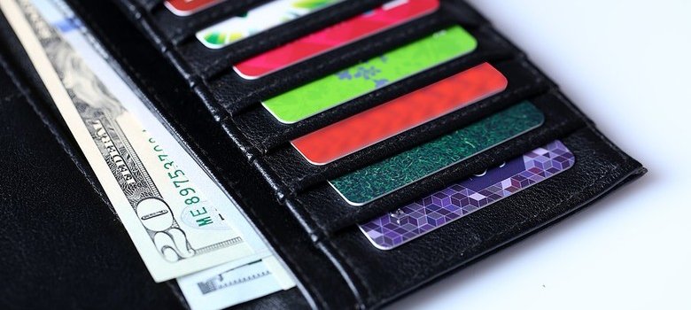 Wallet with a variety of cards and cash